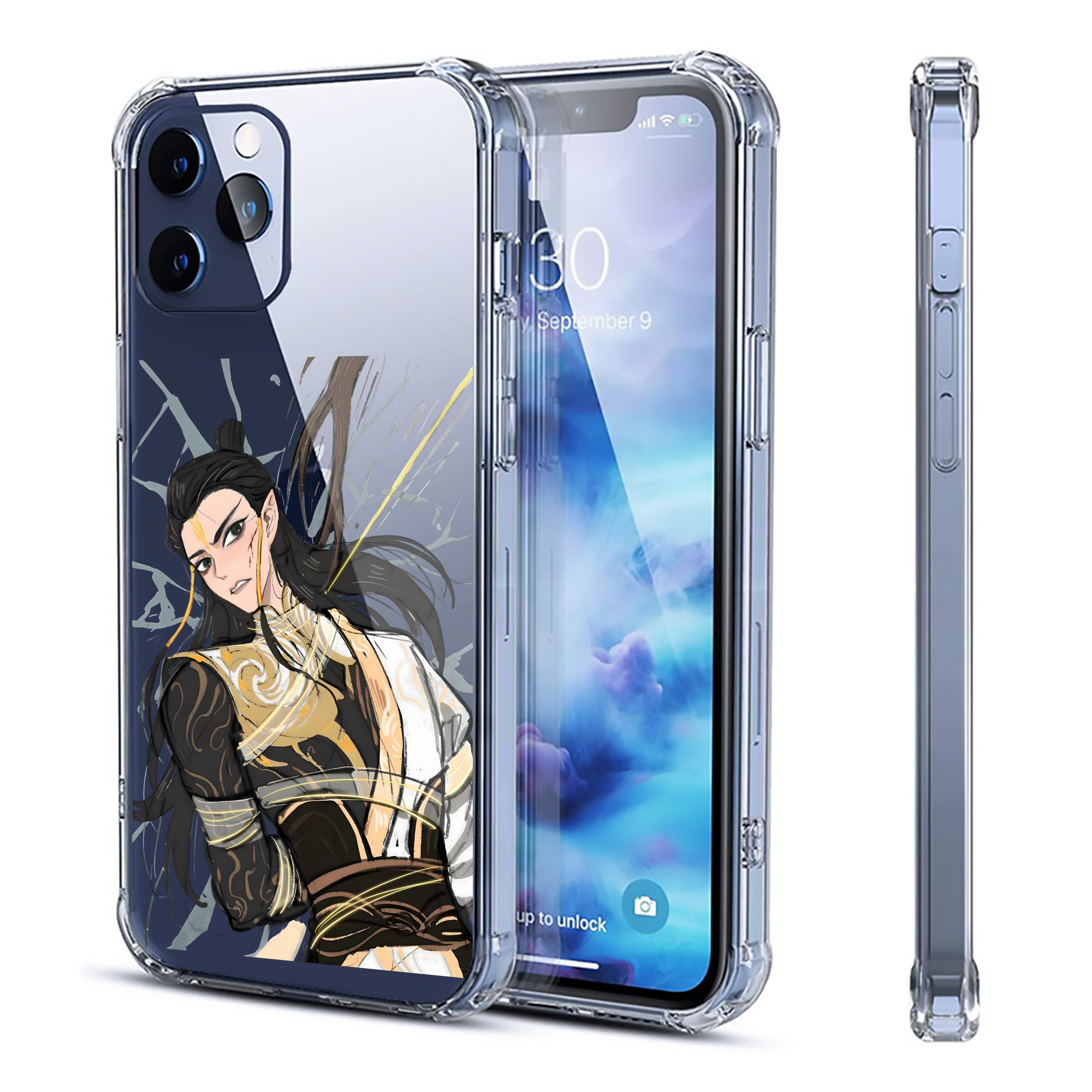 （画像用） Ne Zha 2 ナタ 魔童の大暴れ 【iPhone 12シリーズ対応】透明スマホケース（クリアソフトケース）